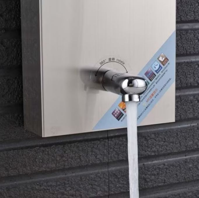Panel de Dus Multifunctional cu LED,Gri,Ecran de temperatura,efect de ploaie,sistem de masaj,jeturi SPA, AquaSpa [6]