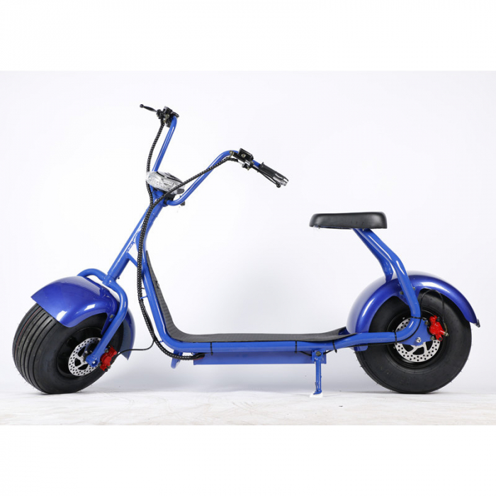 Scuter Electric Harley 800W, pentru o persoana, Far led, Telecomanda, Frana Disc+ABS, Autonomie 50-60 Km, Viteza 35KM/H [2]