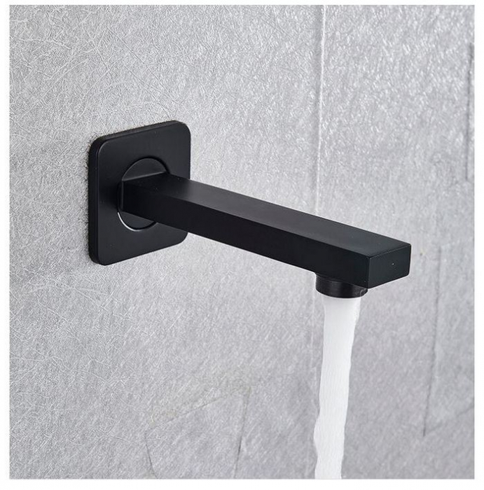 Set de dus Negru, AquaSpa, Display Led, Palarie de 20 CM, Teava de dus pentru perete cu montaj sub tencuiala mobila, AquaSpa [3]