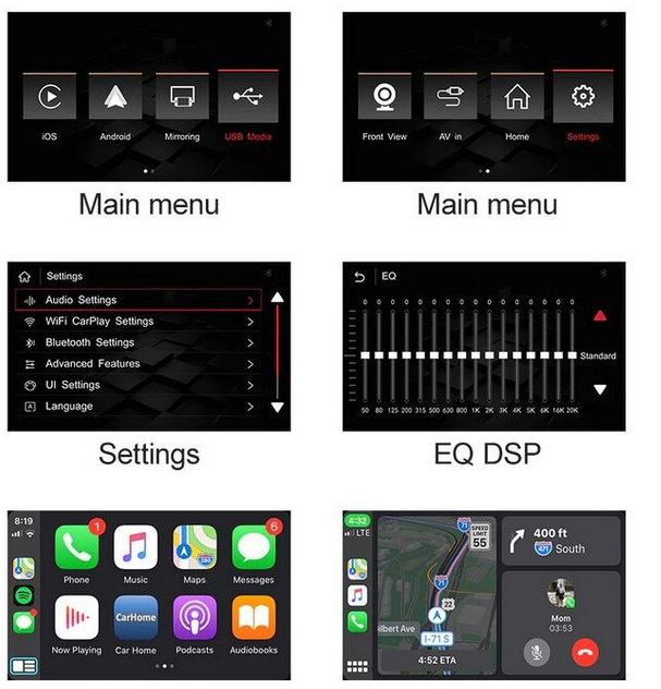 Sistem CarPlay pentru Porsche Panamera, Cayenne, Macan, Cayman, Boxster 911, 718, cu Functie Android Mirror Link [8]