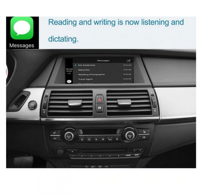Sistem CarPlay wireless pentru BMW CIC NBT X3 F25, X4 F26 2011-2016, cu Functie Android Mirror Link, AirPlay si AutoPlay [3]