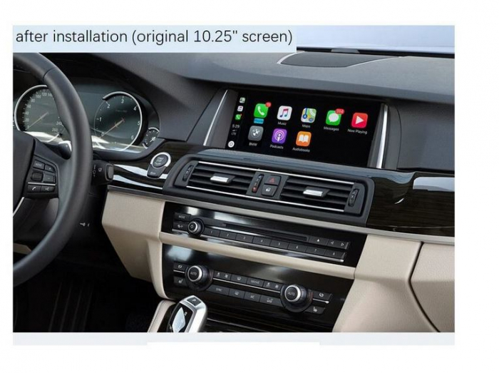 Sistem CarPlay wireless pentru BMW NBT seria 1, 2, 3, 4, 5,7, X1,X3, X4, X5, X6, F56, F15, F16, F25, F26, F48, F01, F10, F11, F22, F20, F30, F32, cu Functie Android Mirror Link, AirPlay si AutoPlay [4]