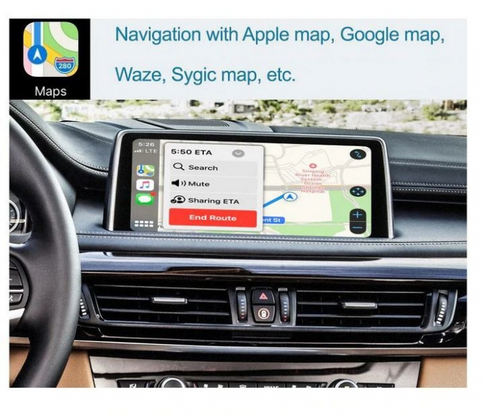 Sistem CarPlay wireless pentru BMW NBT X5 F15 X6 F16 2014-2016 X1 F48 2016-2017, cu Functie Android Mirror Link, AirPlay si AutoPlay [6]