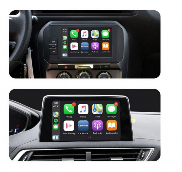 Sistem CarPlay wireless pentru Citroen C4, SMEG, SMEG+, Picasso, DS4, DS3, Peugeout, 308, 508, 208, 200 cu Functie Android Mirror Link [5]