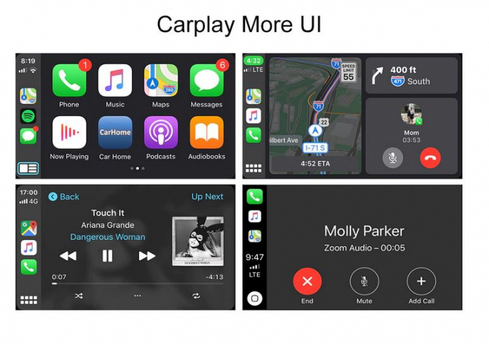Sistem CarPlay wireless pentru Jaguar XE, XF, Range Rover Evoque, Discovery 4, cu Functie Android Mirror Link [6]
