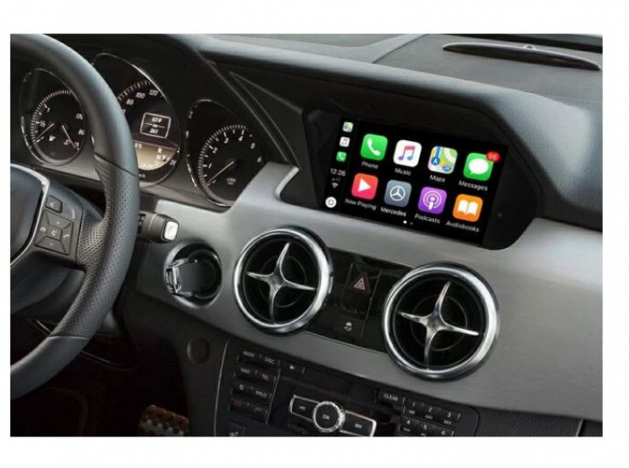 Sistem CarPlay wireless pentru Mercedes Benz A Class,W176, B class, W246, CLA, GLA, C-CLass, W204, E-Class, W212, C207, CLS, W218, ML, GL, GLK, SLK, R72, G class, W463, cu Functie Android Mirror Link, [2]