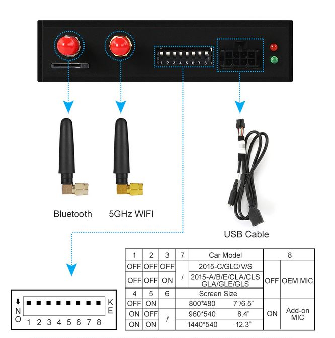Sistem CarPlay wireless pentru Volkswagen Touareg, Golf , Polo, Tiguan, SEAT Leon, Octavia , cu Functie Android Mirror Link [3]