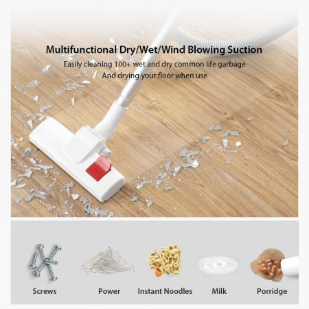 Aspirator Multifunctional, Deerma, 1200W, Umed si Uscat, Capacitate Rezervor 6L, Filtru HEPA [2]