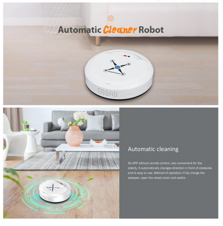 Aspirator robot inteligent slim, Alb [3]