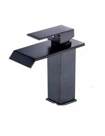 Baterii sanitare - Baterie cascada Vanity Vessel pentru lavoar baie, Negru-Bronz