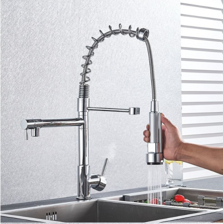 Baterie Chiuveta Cu Arc, AquaSpa, Rotativa, 360, Finisaj Crom [1]