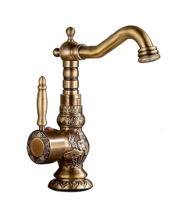 Baterii sanitare - Baterie Chiuveta Retro, AquaSpa, 18 CM Inaltime