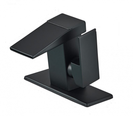 Baterii sanitare - Baterie Lavoar neagra, cu display digital, 13 cm inaltime, AquaSpa