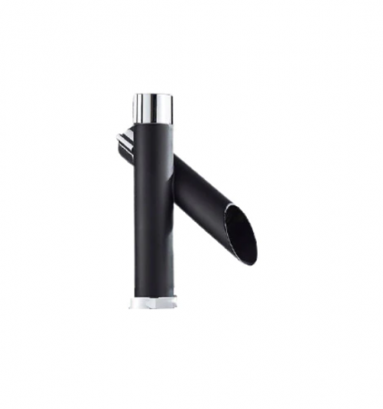 Baterii sanitare - Baterie neagra pentru baie cu maner modern