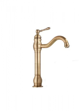 Baterii sanitare - Baterie retro din alama, aurie, 33.5 cm Inaltime