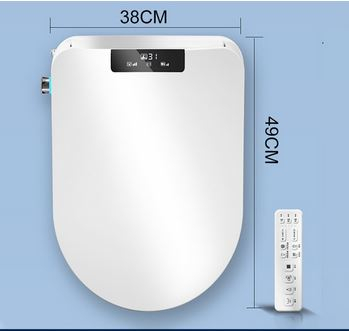 Capac WC Inteligent cu telecomanda, functie bideu, senzor miscare, masaj, incalzire colac, auto deschidere si inchidere, afisaj LCD, female wash, 49 cm lungime [8]