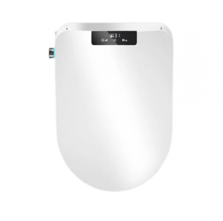 Accesorii vase de toaleta - Capac WC Inteligent cu telecomanda, functie bideu, senzor miscare, masaj, incalzire colac, auto deschidere si inchidere, afisaj LCD, female wash, 49 cm lungime