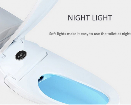 Capac WC Inteligent cu telecomanda, functie bideu, senzor miscare, masaj, incalzire colac, auto deschidere si inchidere, afisaj LCD, female wash, 505 mm lungime [4]