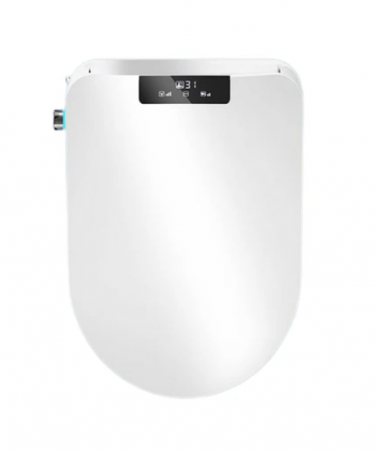 Accesorii vase de toaleta - Capac WC Inteligent cu telecomanda, functie bideu, senzor miscare, masaj, incalzire colac, auto deschidere si inchidere, afisaj LCD, female wash, 51.5 cm lungime