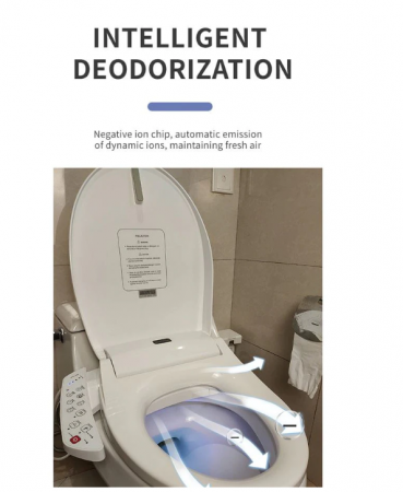 Capac WC Inteligent EcoFresh , Functie Bideu, Incalzire Colac, Female Wash, auto inchidere, Control Lateral, 476 mm Lungime [6]