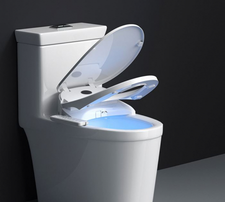 Capac WC Inteligent EcoFresh, Functie Bideu, Incalzire Colac, lumina, Female Wash,515 mm Lungime [1]
