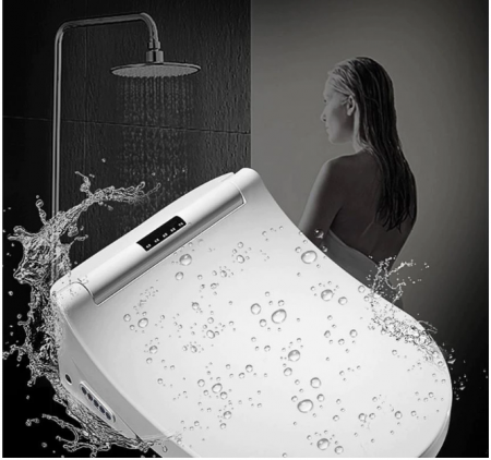 Capac WC Inteligent EcoFresh Telecomanda, Functie Bideu, Masaj, Incalzire Colac, lumina, Female Wash, auto inchidere, D-Shape [4]