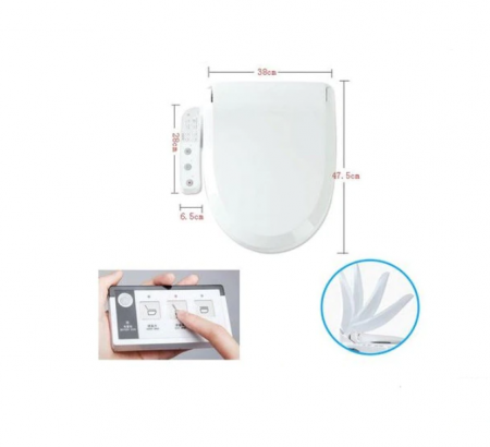 Accesorii vase de toaleta - Capac WC Inteligent EcoFresh Telecomanda, Functie Bideu, Masaj, Incalzire Colac, lumina, Female Wash, auto inchidere si ridicare