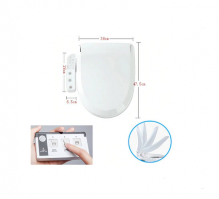 Capac WC Inteligent EcoFresh Telecomanda, Functie Bideu, Masaj, Incalzire Colac, lumina, Female Wash, Auto ridicare si Auto Flip [1]