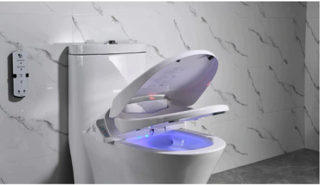 Capac WC Inteligent EcoFresh Telecomanda, Functie Bideu, Masaj, Incalzire Colac, lumina, Female Wash si auto flip [7]