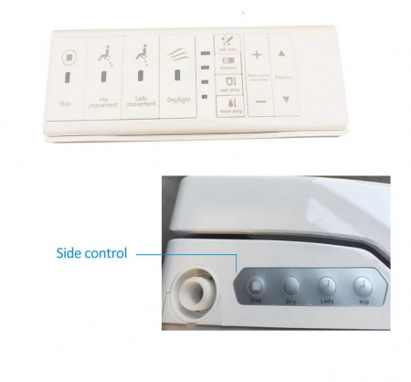 Capac WC Inteligent Telecomanda, Functie Bideu, Incalzire Colac, Female Wash, V-Shape [6]