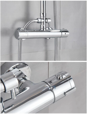 Coloana De dus,Gri ,Baterie cu termostat, AquaSpa [2]