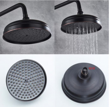 Coloana De dus, Retro, cu baterie, Fixa, Negru,3 Functii, AquaSpa [5]