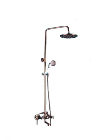 Coloane de dus - Coloana de dus stil contemporan negru bronz cu robinet pivotant si ploaie pentru baie