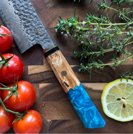 Cutit Profesional, Hikari Knife, Cutit Japonez, Cutit de Bucatarie, Cutit Universal, Cutit Premium Calitatativ, Cutit pentru Carne, Legume si Fructe, Durabil, Taiere Precisa, Lama Ascutita, Maner din [2]