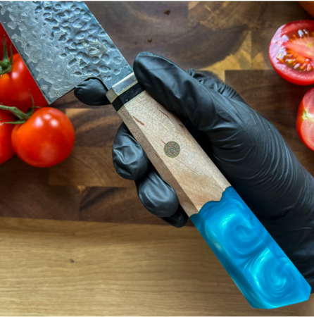 Cutit Profesional, Hikari Knife, Cutit Japonez, Cutit de Bucatarie, Cutit Universal, Cutit Premium Calitatativ, Cutit pentru Carne, Legume si Fructe, Durabil, Taiere Precisa, Lama Ascutita, Maner din [5]