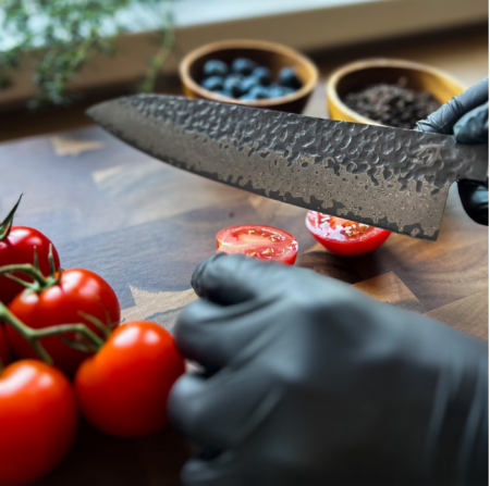 Cutit Profesional, Hikari Knife, Cutit Japonez, Cutit de Bucatarie, Cutit Universal, Cutit Premium Calitatativ, Cutit pentru Carne, Legume si Fructe, Durabil, Taiere Precisa, Lama Ascutita, Maner din [4]