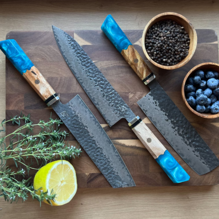 Cutit Profesional, Hikari Knife, Cutit Japonez, Cutit de Bucatarie, Cutit Universal, Cutit Premium Calitatativ, Cutit pentru Carne, Legume si Fructe, Durabil, Taiere Precisa, Lama Ascutita, Maner din [6]