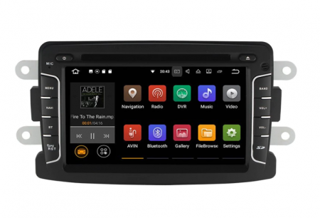 Navigații Auto - Navigatie 7 Inch Android 7.1.1. Dacia / Sandero / Duster / Renault / Captur / Lada / Xray 2 Logan, Funcite Sim 4G, Waze, Microfon Extern Cadou