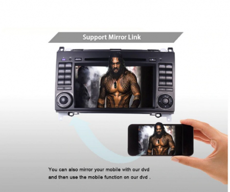 Navigatie 7 Inch Android 9.0 Pentru Mercedes / Benz / Sprinter / W209 / W169 / Viano / Vito / B200, Quad Core [5]