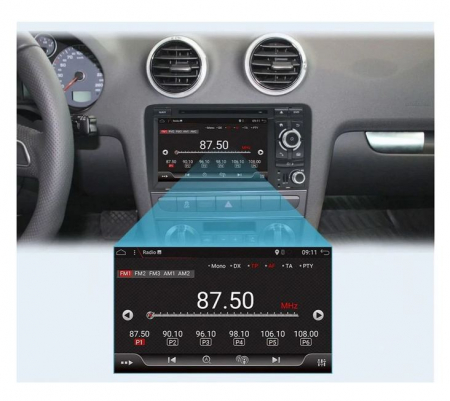 Navigatie Android 10.0 Audi, A3,S3, 2006-2011. Quad Core, Waze, 4g, WiFI, 2G+32GB [1]