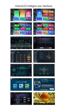 Navigatie Android 8.0, 8 core, 2G+32GB, Dacia,Logan, Sandero, Duster, Renault, wi fi, waze, Microfon Cadou [3]