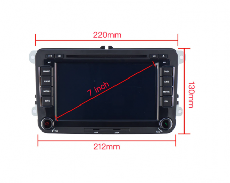 Navigatie Android 8.1, DVD, CD Player, VW GOLF 5 6, Passat B6 B7 CC, Tiguan, Jetta, EOS, Polo Sharan, Waze, Internet,3G,4G, Octa Core, IPS Screen [4]