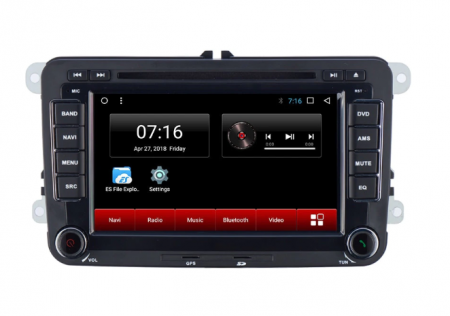 Navigații Auto - Navigatie Android 8.1, Octa-Core, DVD, CD Player, VW GOLF 5 6, Passat B6 B7 CC, Tiguan, Jetta, EOS, Polo Sharan, Waze, Internet,3G,4G, Octa Core, IPS Screen