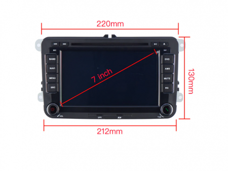 Navigatie Android 8.1, Octa-Core, DVD, CD Player, VW GOLF 5 6, Passat B6 B7 CC, Tiguan, Jetta, EOS, Polo Sharan, Waze, Internet,3G,4G, Octa Core, IPS Screen [4]