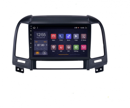 Navigații Auto - Navigatie Android 8.1, Octa-Core,Wi-Fi,Bluetooth, Waze, Hyundai Santa Fe, 2005-2012,9 Inch, Rama Adaptoare