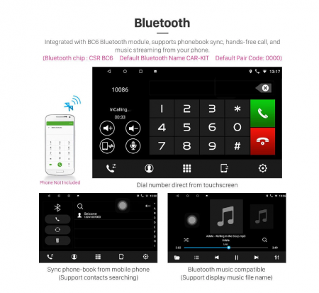 Navigatie Android 8.1, Octa-Core,Wi-Fi,Bluetooth, Waze, Hyundai Santa Fe, 2005-2012,9 Inch, Rama Adaptoare [6]