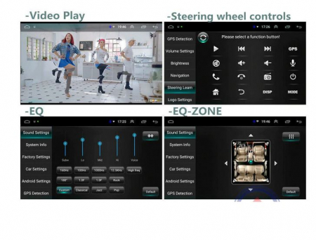 Navigatie Android 8.1, Octa-Core,Wi-Fi,Bluetooth, Waze, Hyundai Tucson, 2006-2013 ,9 Inch, Rama Adaptoare [7]