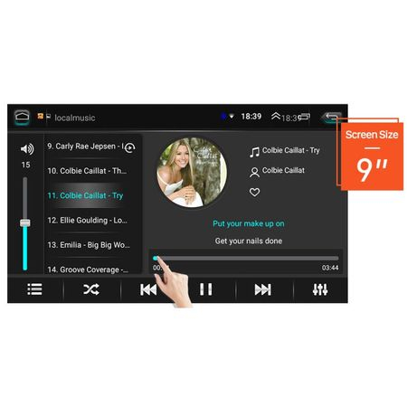Navigatie Android 8.1, Quad-Core, Ecran 9 Inch, 2G+32GB, VW Golf 4,5,6, Passat B5 B6 B7 CC, Tiguan, Jetta, EOS, Polo Sharan, Seat,Skoda [3]