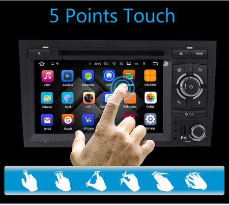 Navigatie Android 9.0 Audi, A4, S4, Quad Core, Waze, 4g, WiFI, 2G+32GB, Camera Marsarier Cadou [2]