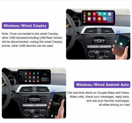 Navigatie dedicata Mercedes C W205 GLC W447 V X253 NTG5 ecran de 10.25" Android gps 4G 4+64 1920x720 Carplay OctaCore SIm Card 4G WIFI [1]